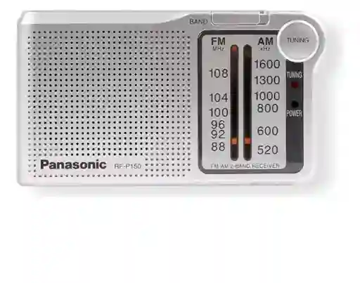 Radio Am/fm Panasonic Rf-p150d Color Plateado N/a