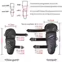 Rodilleras + Coderas Kit Proteccion Moto Vemar Carbon E-30