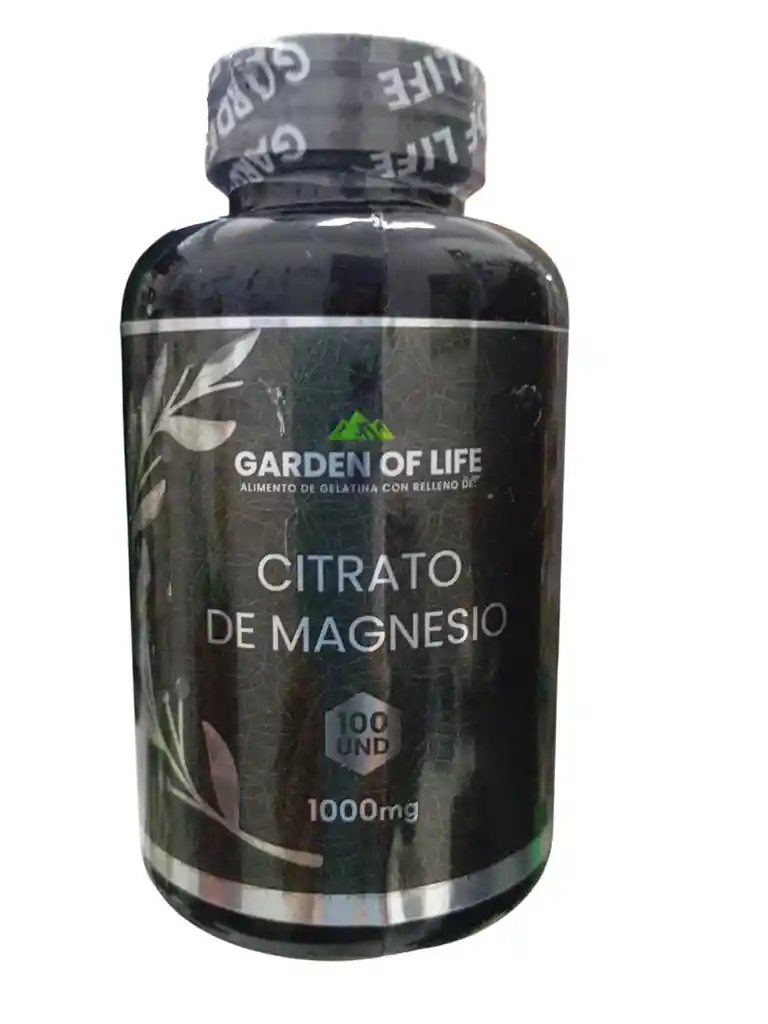 Citrato De Magnesio De 1000 Mg X 100 Und Garden Of Life