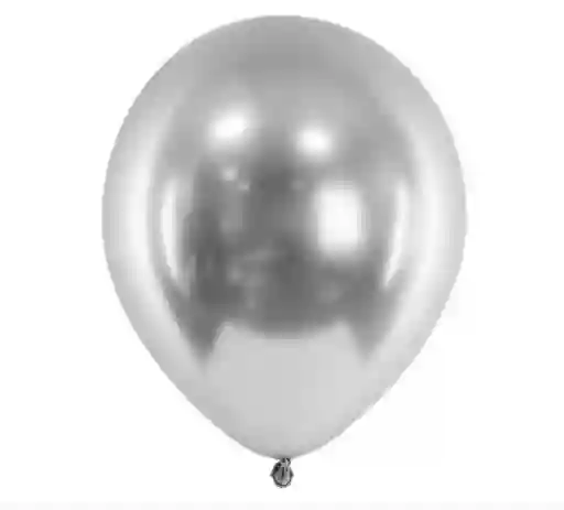 Globos Bombas Látex Cromados Espejo R12 X10 Unidades