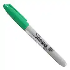 Marcador Permanente Punta Fina Sharpie Verde Xund