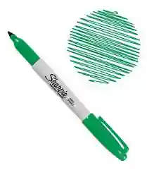 Marcador Permanente Punta Fina Sharpie Verde Xund