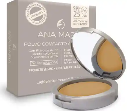 Ana Maria Polvo Compacto Aclarante Tono Moca