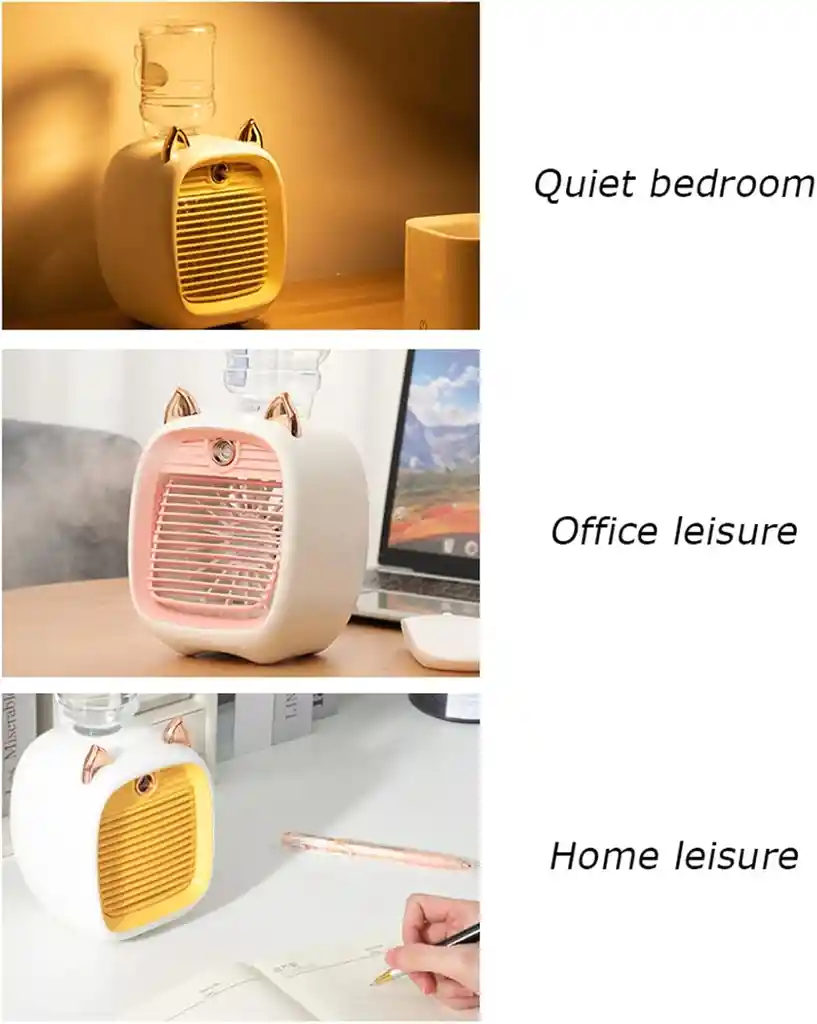 Ventilador Pulverizador Personal Portátil Recargable