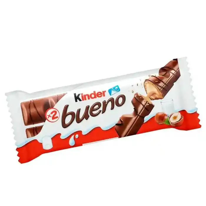Chocolatina Kinder Bueno X2 Leche Y Avellanas 43g