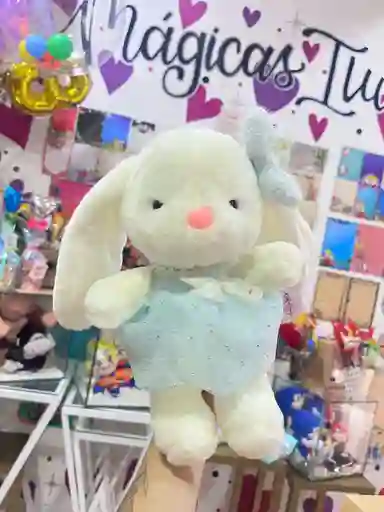 Peluche De Coneja Pequeña Con Moño