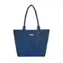 Bolso De Hombro Shopping Y Monedero Mila Azul