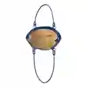Bolso De Hombro Shopping Y Monedero Mila Azul