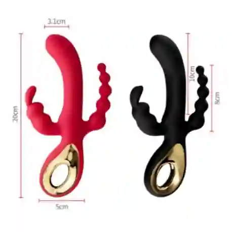 Vibrador Rabbit Triple Estímulo Katuysha