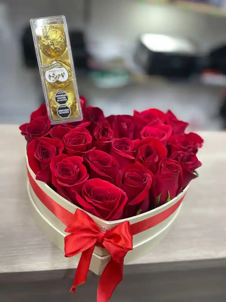 Caja Corazón Y Chocolate