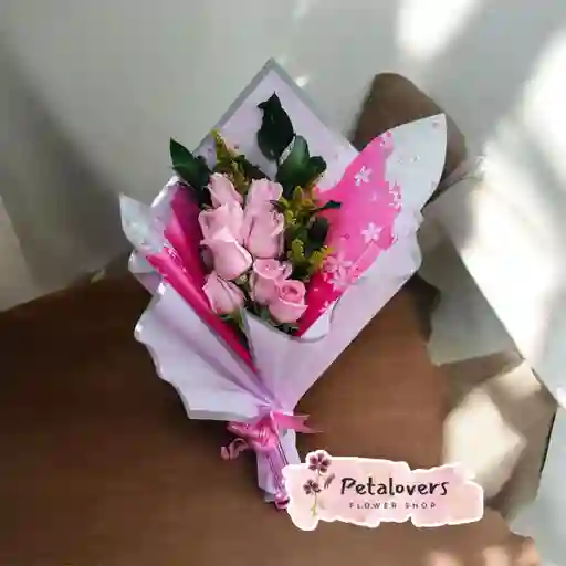 Bouquet De 7 Rosas Rosadas