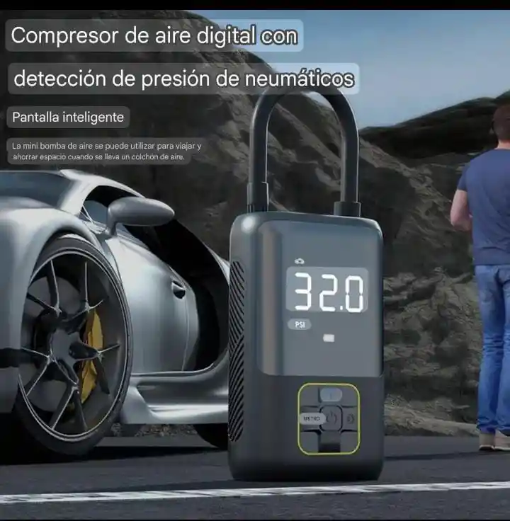 Compresor De Aire Portátil Recargable
