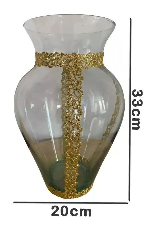 Florero Jarrón De Cristal (paris 2)