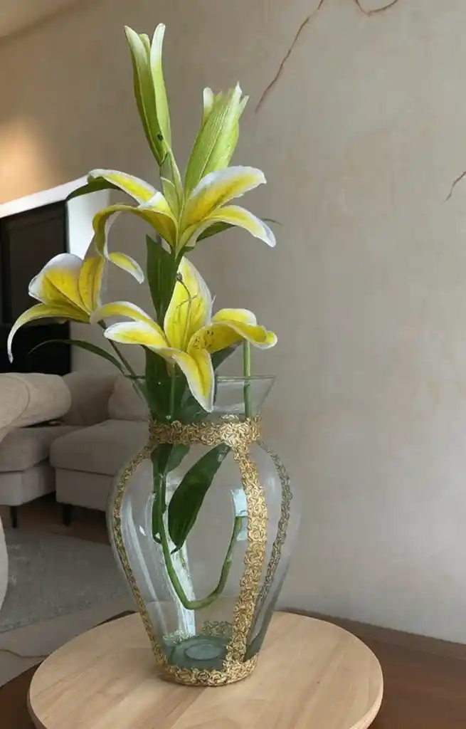 Florero Jarrón De Cristal (paris 2)