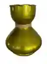 Florero Jarrón De Cristal Color Verde Metalizado (i̇stanbul)