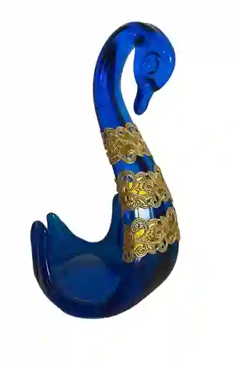 Cisne De Cristal Color Azul (swan)