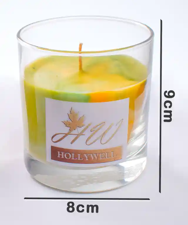 Vela Aromática De Cafe De Cera De Palma