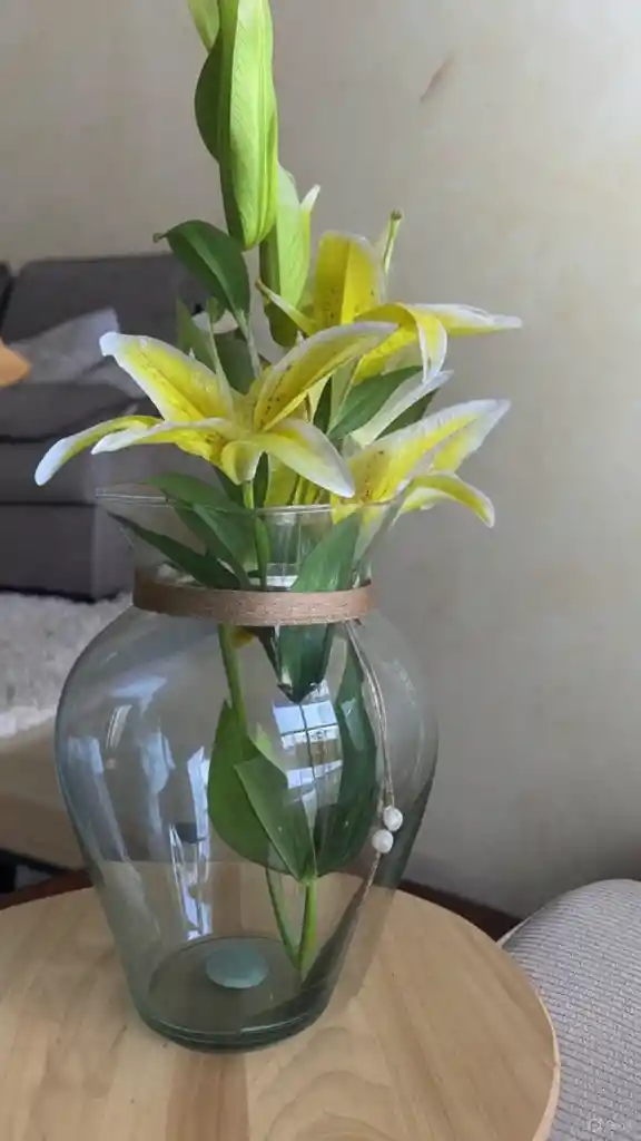 Florero Jarrón De Cristal (paris)