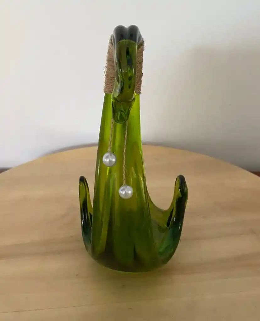 Cisne De Cristal Color Verde (swan)