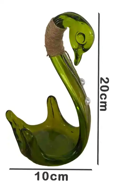 Cisne De Cristal Color Verde (swan)