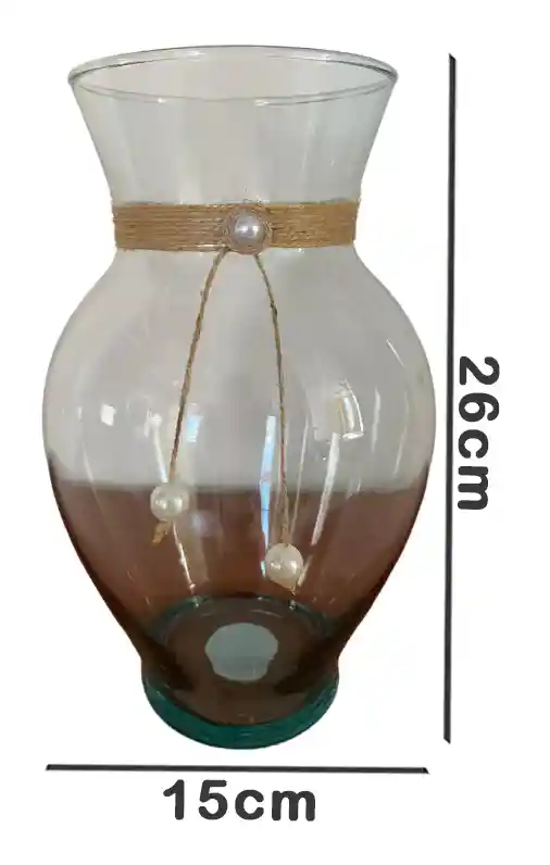 Florero Jarrón De Cristal (malibu)