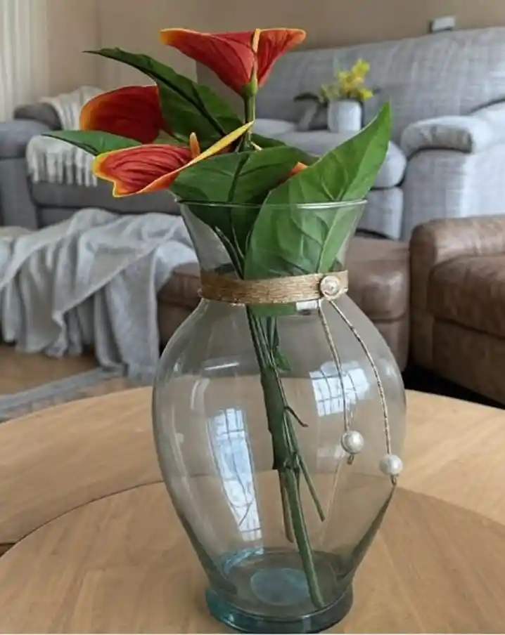 Florero Jarrón De Cristal (malibu)