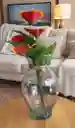Florero Jarrón De Cristal (malibu)