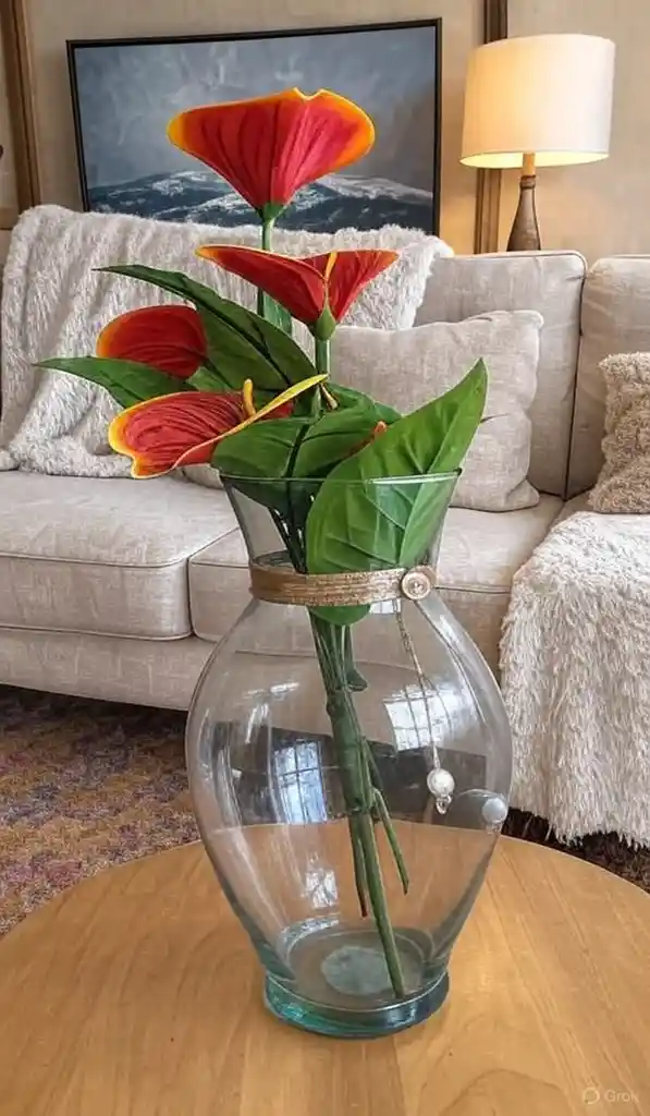Florero Jarrón De Cristal (malibu)