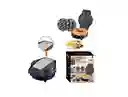Waflera Sokany Lb-0085 Antiadherente 3 En 1 Multifuncional Color Negro 110v