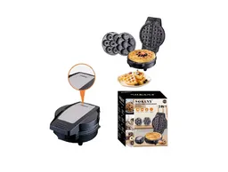 Waflera Sokany Lb-0085 Antiadherente 3 En 1 Multifuncional Color Negro 110v