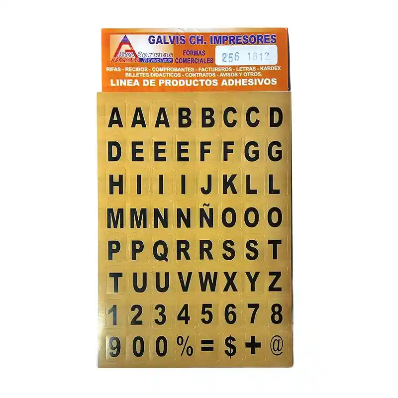 Rotulos Adhesivos Letras Ref 18-12