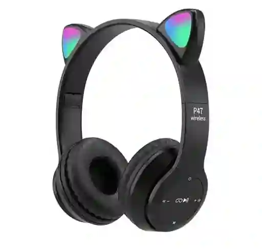 Auriculares Para Juegos Orejas De Gato Inalámbricos