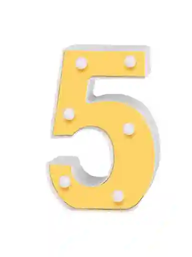 Letras Numeros De Luces Decoracion Fiesta Cumpleaños Cinco