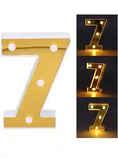 Letras Numeros De Luces Decoracion Fiesta Cumpleaños Siete