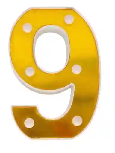 Letras Numeros De Luces Decoracion Fiesta Cumpleaños Nueve