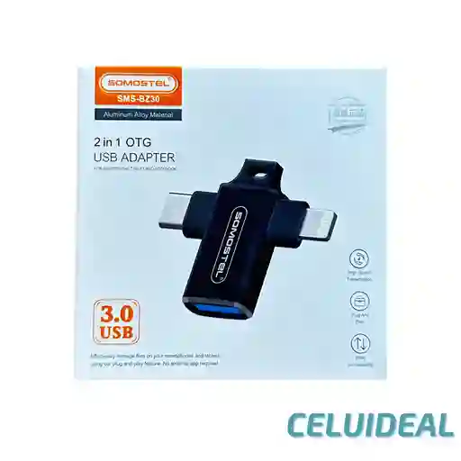 Adaptador Tipo C Y Lightning A Usb. (transferencia De Datos)