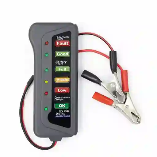 Tester Probador De Baterias Y Alternador Para Carro Moto 12v