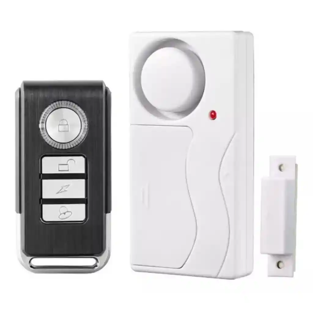 Alarma Para Ventanas Puertas Control Remoto Sensor Magnético