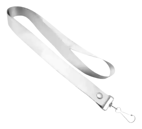 Cinta Reata Para Escarapela Porta Carnet X 10 Und Blanco