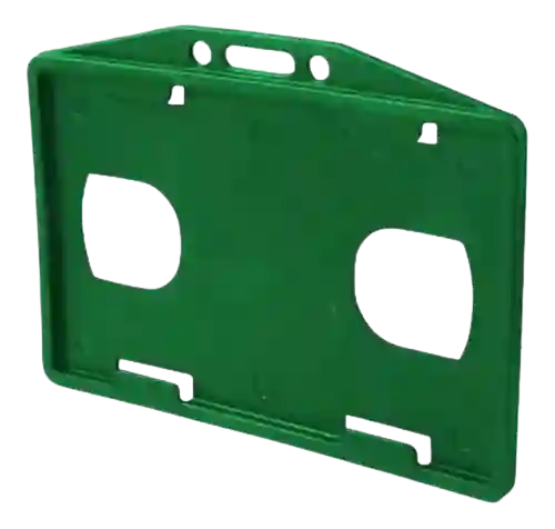 Escarapela Porta Carnet Horizontal Con Cinta Reata X 25 Und Verde