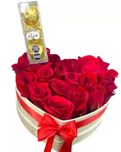 Rosas Rojas En Corazon Adro