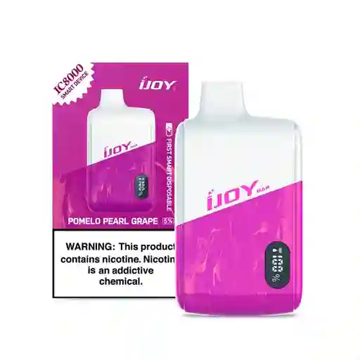Vape Desechable Ijoy 8.000 Puffs Pomelo Pearl Grape 5% Nic.