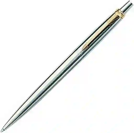 Bolígrafo Pluma De Lujo Acero Inoxidable Accesorio Escritorio Borde Dorado Parker