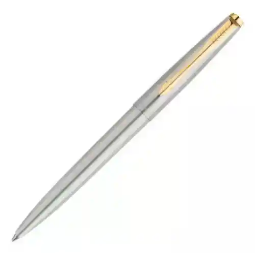 Bolígrafo Pluma De Lujo Acero Inoxidable Accesorio Escritorio Borde Dorado Parker