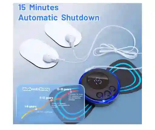 Masajeador Ems Smart Mini Parche Estimulador Con 2 Electrodos