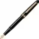 Bolígrafo Pluma Negra De Lujo Acero Inoxidable Accesorio Escritorio Borde Dorado Montblanc Genérico