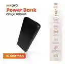 Power Bank Carga Inalámbrica Y Cable 10.000mah Carga Rápida Innovo