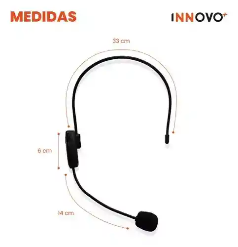 Microfono Conferencia Diadema Bluetooth 5.0 Con Adaptador Jack 3.5 Corporativa