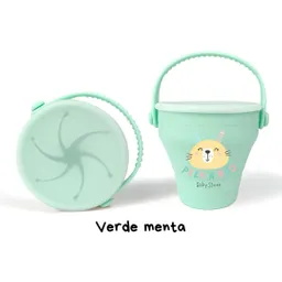 Porta Snack Portable De Fruta Y Comida Sellado Verde Menta