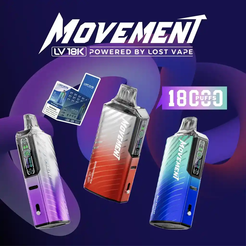 Vape Desechable Movement Lv 18000 Puffs Sour Apple Ice